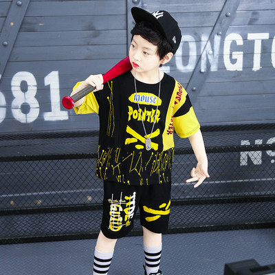 Μοντέρνα παιδική φόρμα σε κίτρινο και κόκκινο χρώμα