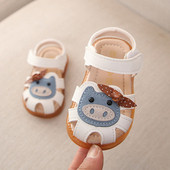 Sandale moderne pentru fete pentru copii cu aplicatie si panglica