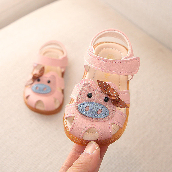 Sandale moderne pentru fete pentru copii cu aplicatie si panglica