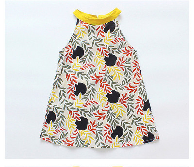 Παιδικό μοντέρνο φόρεμα με φυτικά μοτίβα