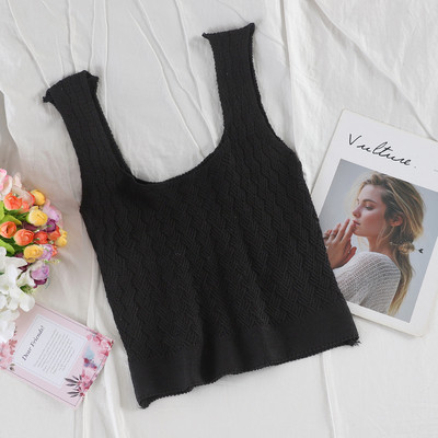 Κομψό γυναικείο αμάνικο  με φαρδιές λωρίδες σε πέντε χρώματα