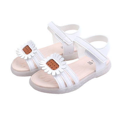 Modern gyerekszandál két színben 3D elemmel lányoknak