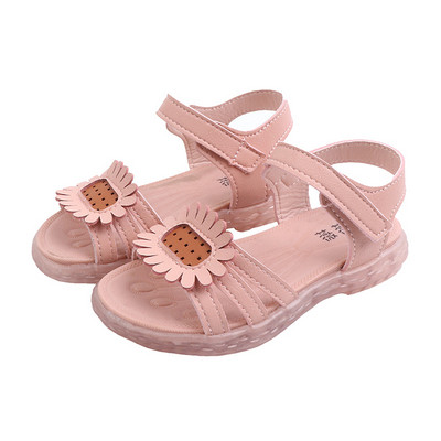 Modern gyerekszandál két színben 3D elemmel lányoknak