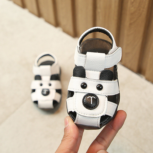 Sandale pentru copii stilate pentru baieti din piele ecologica cu animatie