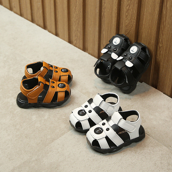 Sandale pentru copii stilate pentru baieti din piele ecologica cu animatie