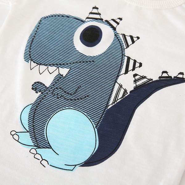 Set zilnic pentru copii tricou + pantaloni scurți albastru