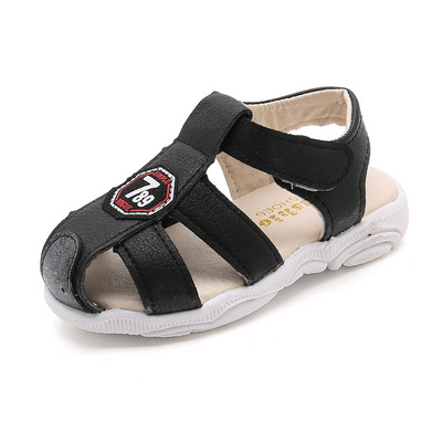 Eko bőrből készült alkalmi gyerekszandál fiúknak három színben