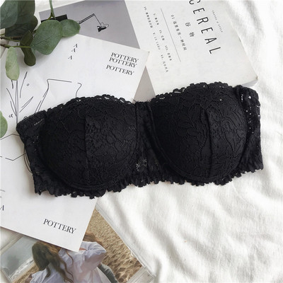 Sutien de dama din dantela alb si negru