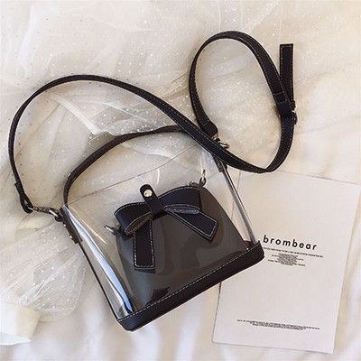 Σύγχρονη γυναικεία  τσάντα με μεγάλη λαβή και τρισδιάστατα στοιχεία σε τέσσερα χρώματα