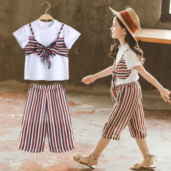 Set copii pentru fete in doua parti in rosu si galben