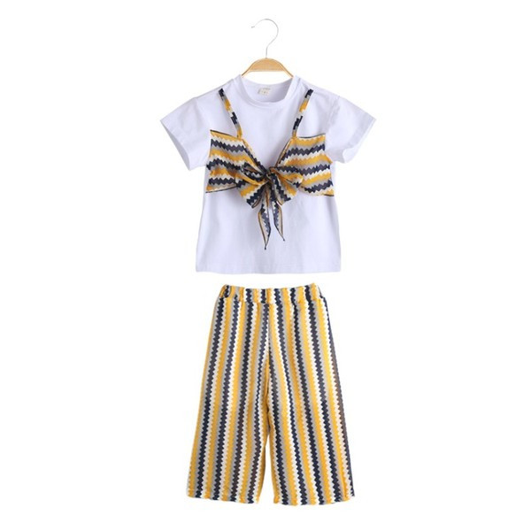 Set copii pentru fete in doua parti in rosu si galben