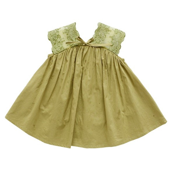 Stílusos gyerekruha két színben, csipkével