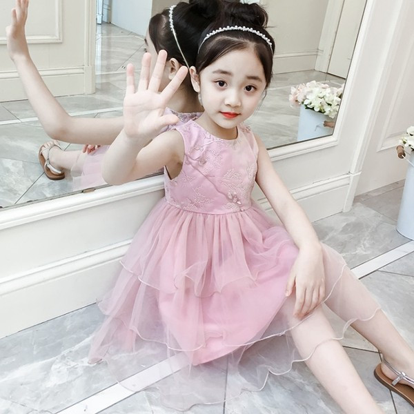 Rochie eleganta pentru copii in doua culori cu tul si dantela