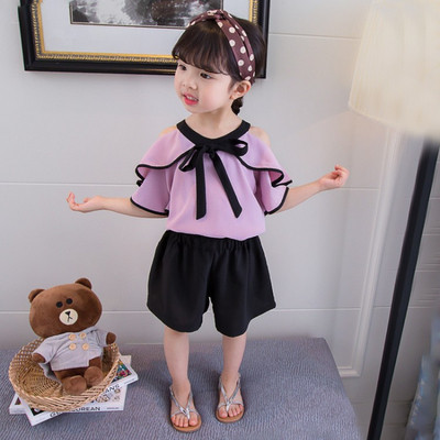 Κομψό παιδικό σετ σε τρία χρώματα για κορίτσια