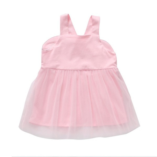 Aktuális gyerekruha rózsaszín és kék színben, tüllel