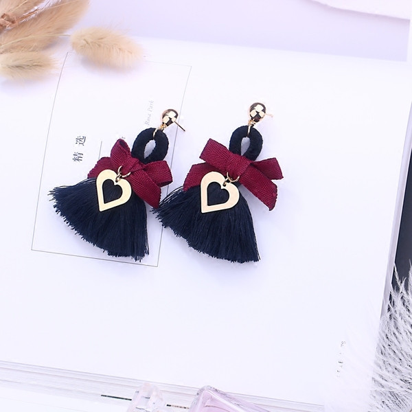 Modern női fülbevaló két színben