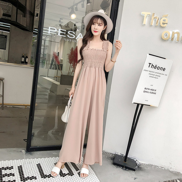 Καλοκαιρινό γυναικεία ολόσωμη φόρμα  ευρύ μοτίβο σε τρία χρώματα