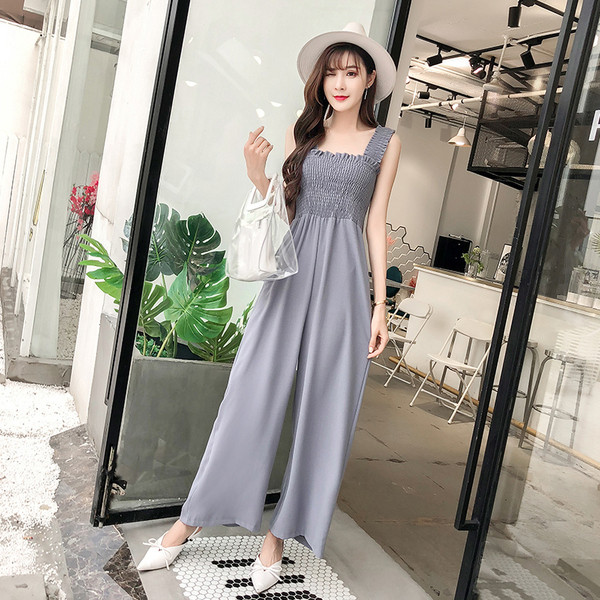 Καλοκαιρινό γυναικεία ολόσωμη φόρμα  ευρύ μοτίβο σε τρία χρώματα