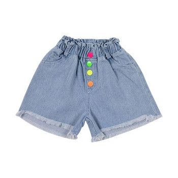 Модерни детски къси панталони с копчета-за момичета 