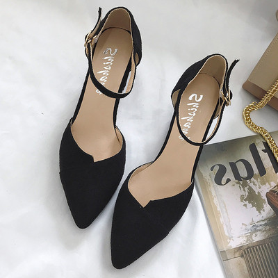 Γυναικεία παπούτσια με ψηλό τακούνι σε τρία χρώματα από οικολογικό σουέτ