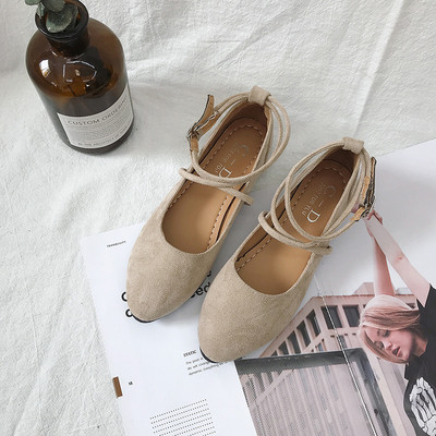 Női alkalmi cipő három színű öko velúrból