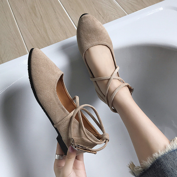 Női alkalmi cipő három színű öko velúrból