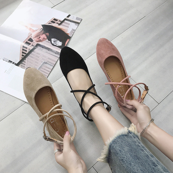 Női alkalmi cipő három színű öko velúrból