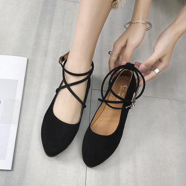 Női alkalmi cipő három színű öko velúrból