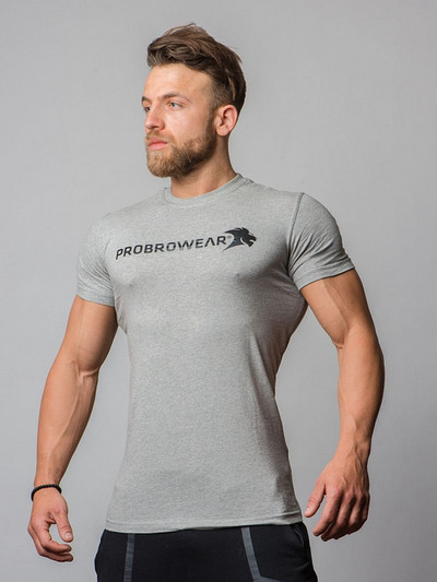 Férfi sportpóló három színben felirattal