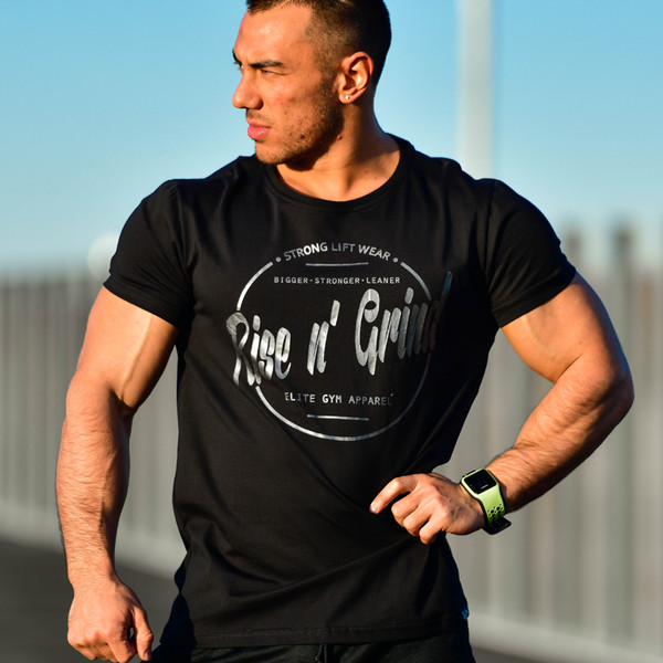 Férfi hétköznapi póló rövid karral, három színben felirattal