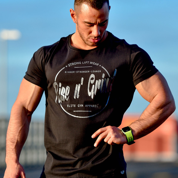 Férfi hétköznapi póló rövid karral, három színben felirattal