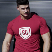 Modern férfi póló rátéttel