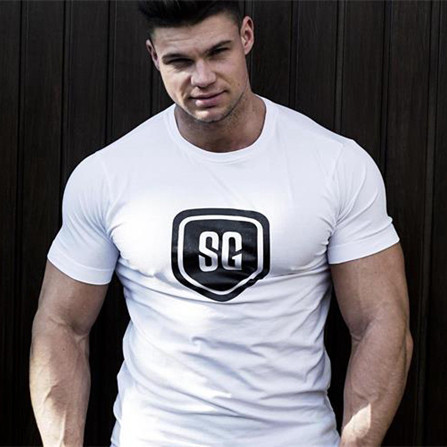 Modern férfi póló rátéttel