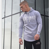 Hanorac modern pentru bărbați în trei culori cu inscripție și glugă