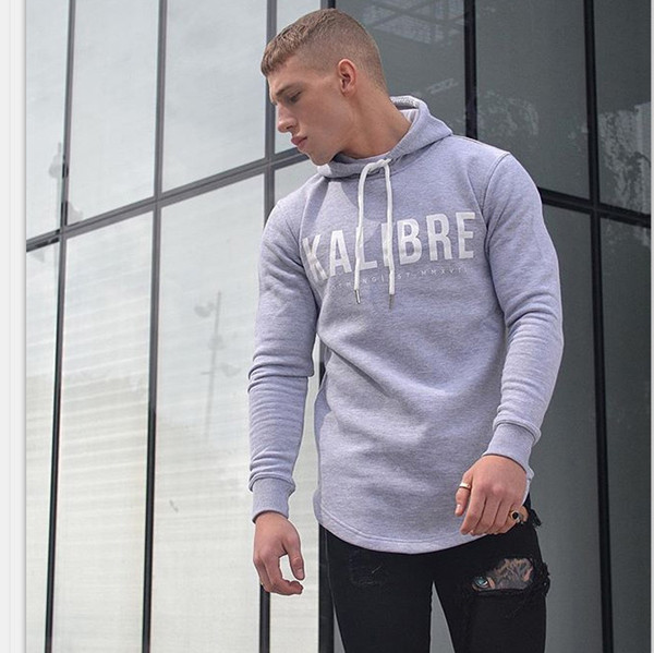 Hanorac modern pentru bărbați în trei culori cu inscripție și glugă