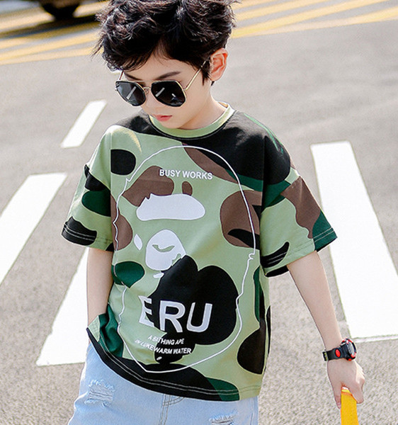 Μοντέρνα παιδική μπλούζα σε τρία χρώματα για αγόρια