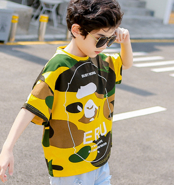 Μοντέρνα παιδική μπλούζα σε τρία χρώματα για αγόρια