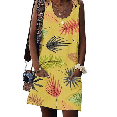 Rochie casual de dama in trei culori cu nasturi si buzunar