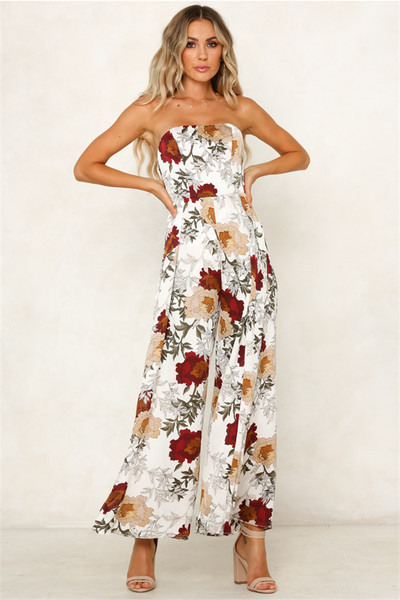 Salopeta de dama moderna fara bretele cu model floral in doua culori