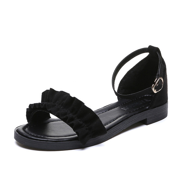 Öko velúrból készült női szandál két színben