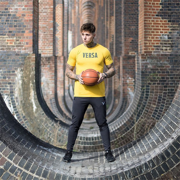 Bluză casual bărbătească cu mâneci scurte în trei culori cu inscripție