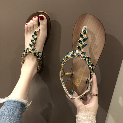 Sandale dama cu pietre colorate