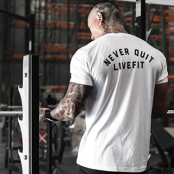 Tricou sport și casual pentru bărbați în patru culori cu inscripție