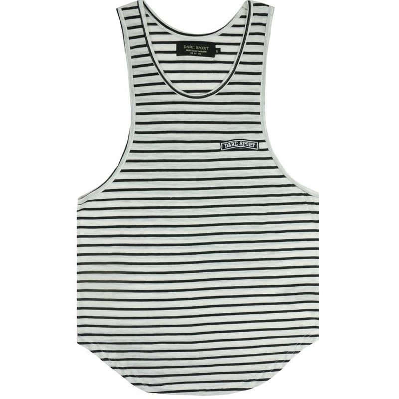 Férfi csíkos felső négy színben aszimmetrikus modell