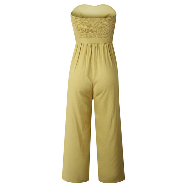 Salopeta casual dama fara bretele cu cravata