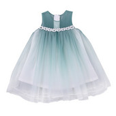 Rochie eleganta pentru copii in trei culori cu tul