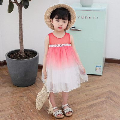 Rochie eleganta pentru copii in trei culori cu tul