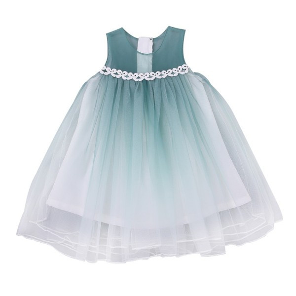 Rochie eleganta pentru copii in trei culori cu tul