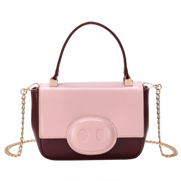 Μοντέρνα γυναικεία τσάντα από συνθετικό δέρμα με μικρή και μακρά λαβή