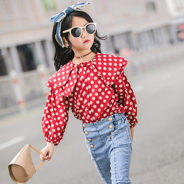 Stílusos hosszú ujjú gyermeking lányoknak